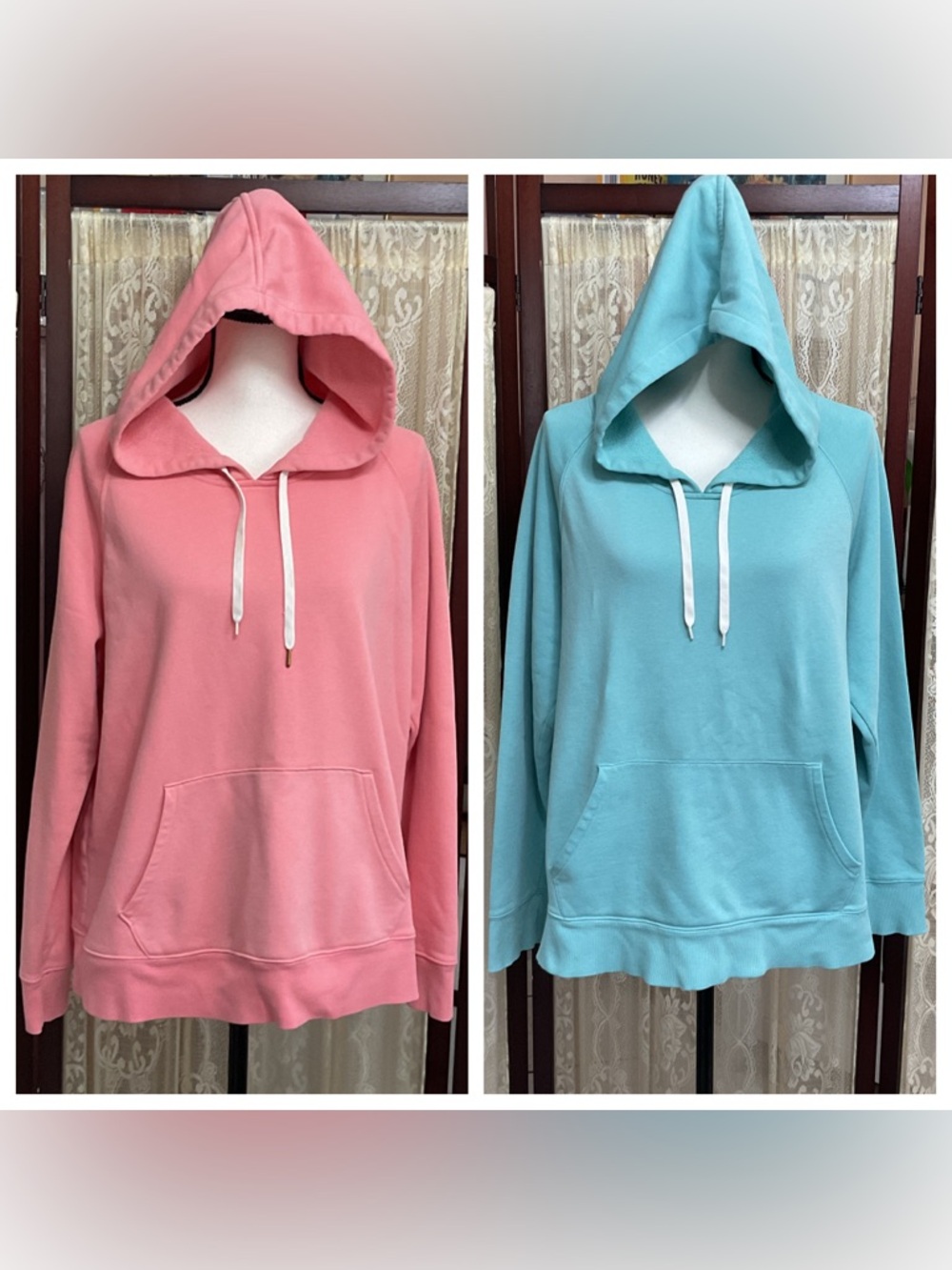 LOT OF 2 OLD NAVY PULLOVER HOODIES - SZ XL